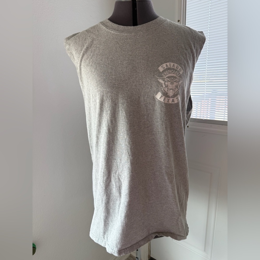 Gray Sleeveless Men’s Shirt